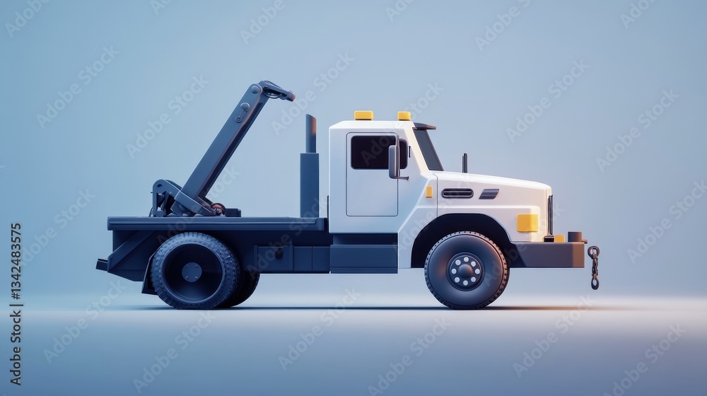 Tow Truck with Flatbed and Winch Mechanism Ideal for Transportation Recovery and Emergency S Tow Truck with Flatbed and Winch Mechanism Ideal for Transportation Recovery and Emergency S