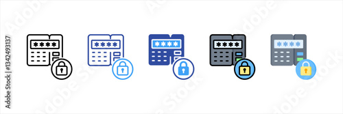 Pin Multi Style Icon Set