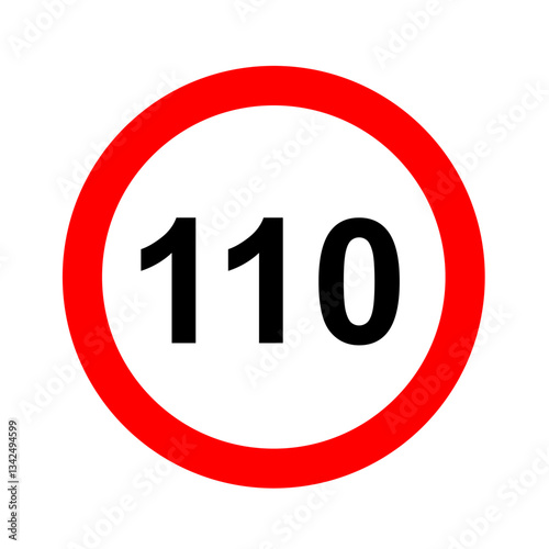 Road speed limit 110