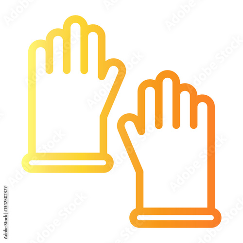 gloves Line Gradient Icon