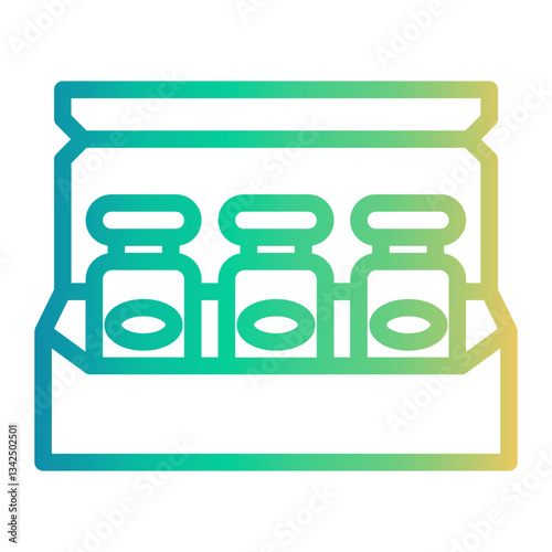 place Line Gradient Icon