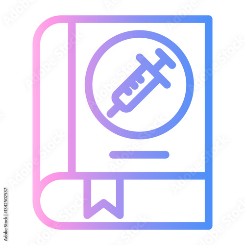 book Line Gradient Icon