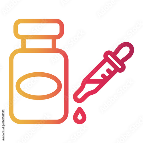 drop Line Gradient Icon
