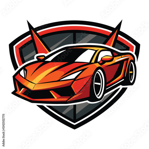 Six Iconic Sport Car Logos Displayed in a Striking Showcase