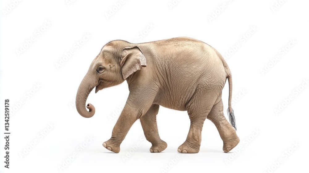 Baby Elephant Walking Alone