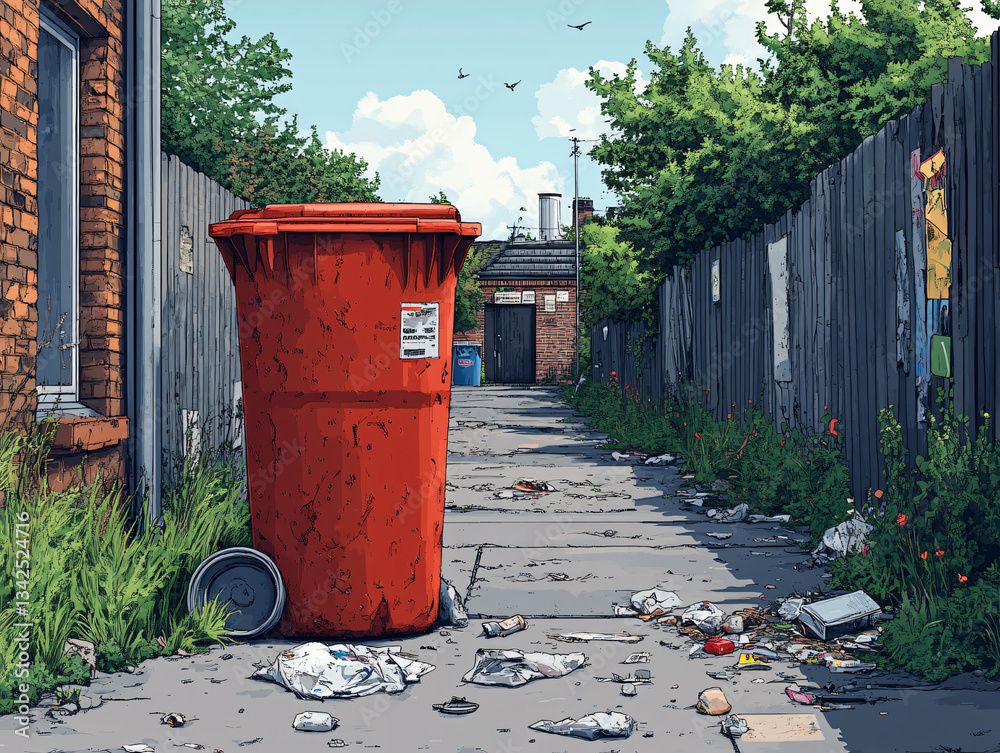 Obraz premium house environment mess up