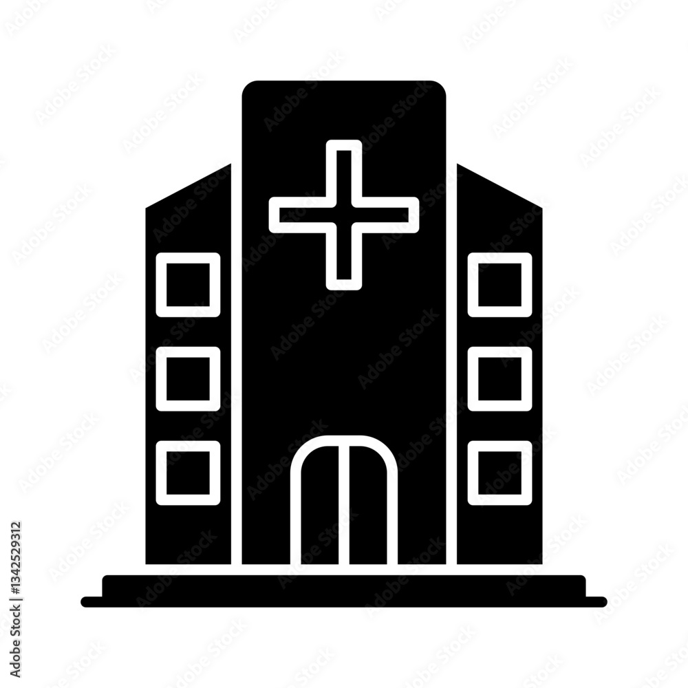 Fototapeta premium Hospital icon