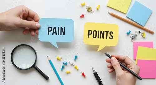 Business pain point and marketing concepts. idea, plan and strategy