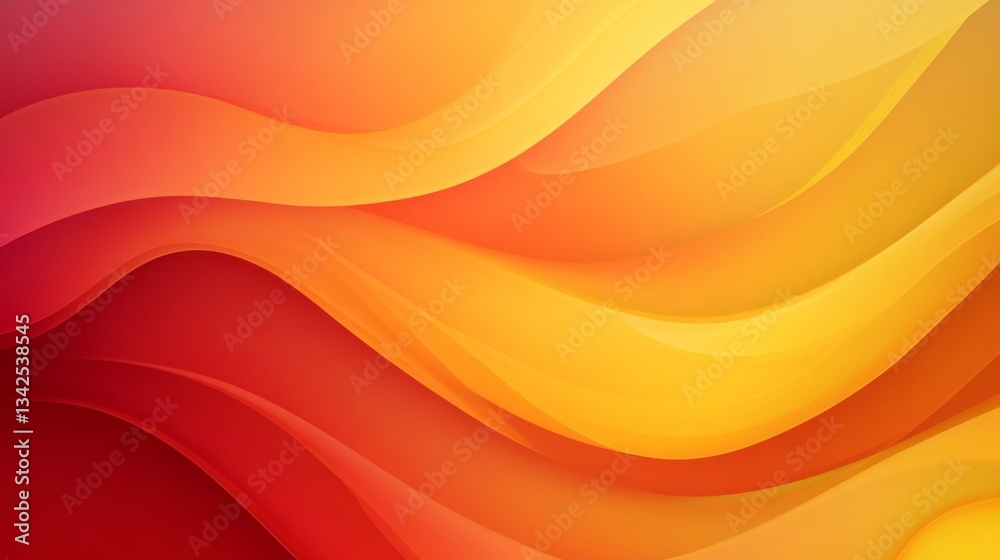Abstract Orange Yellow Red Wave Background Abstract Orange Yellow Red Wave Background