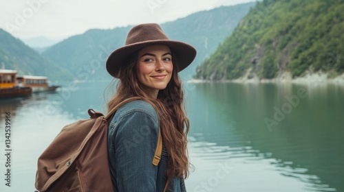 Adventurous Woman by Water