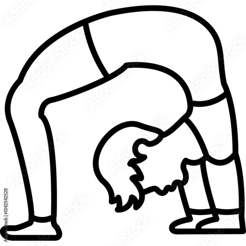 Wheel Pose Icon
