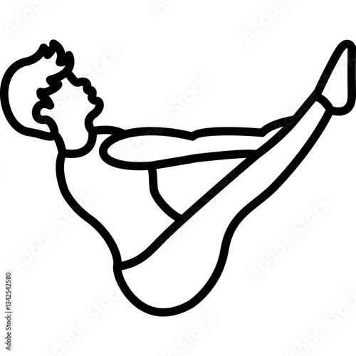 Boat Pose Icon
