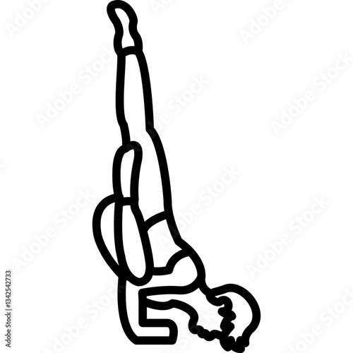 Fallen Angel Pose Icon