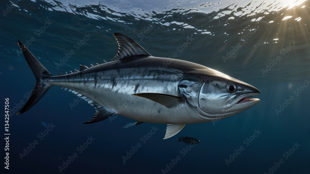 Obraz premium Oceanic fish in sunlight