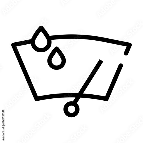 windshield Line Icon
