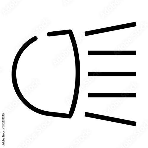 car light Line Icon