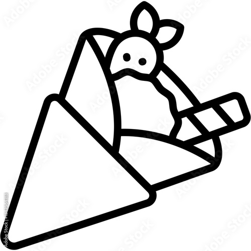 Crepes line icon