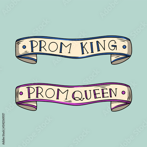 Prom King and Queen Sash