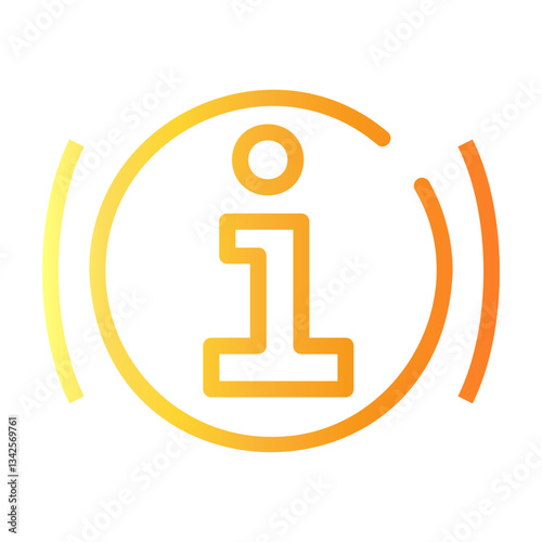 signaling Line Gradient Icon