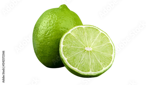 lime on white