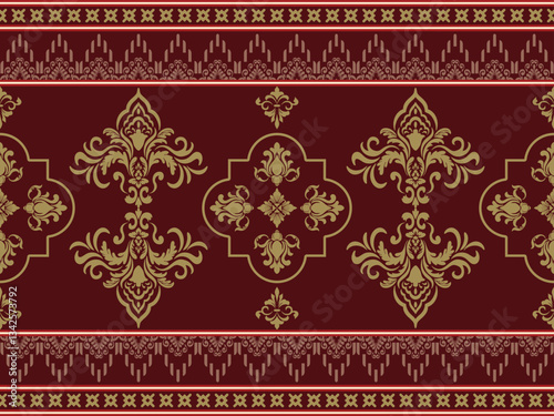 Traditional Damask pattern in a more modern and abstract form.   Create a feeling of luxury and elegance. But at the same time it is contemporary and interesting.