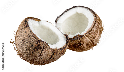 coconut isolated on white