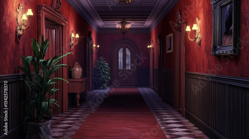 cartoon art 3D resident evil background