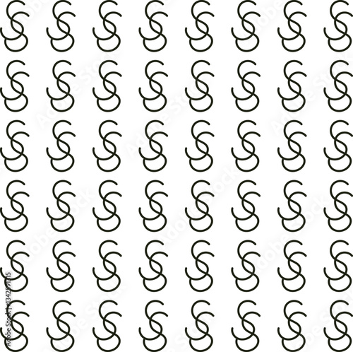 Double wavy lines, similar to the letter "S", create texture.