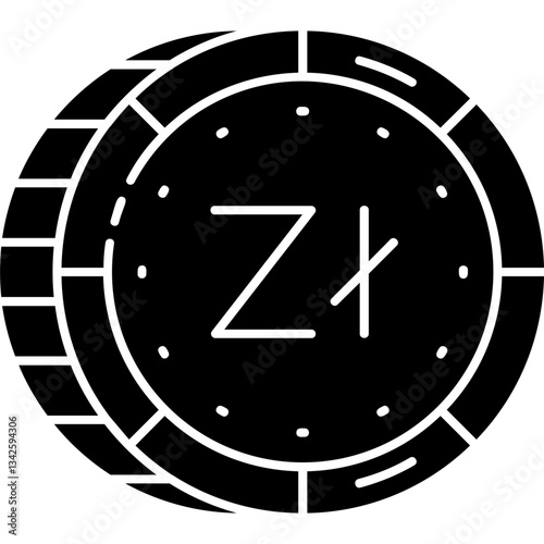 Obraz na plátně Polish Zloty Icon