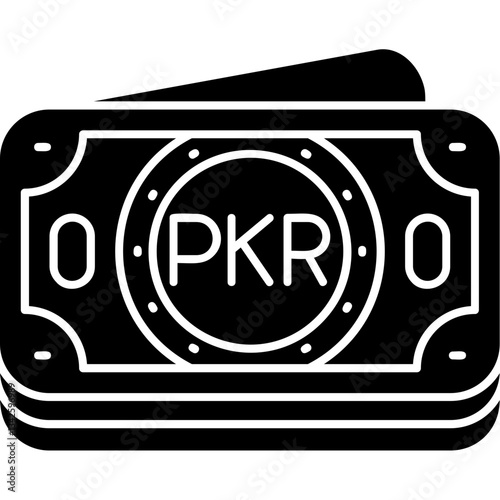 Obraz na plátně Pakistani Rupee Icon