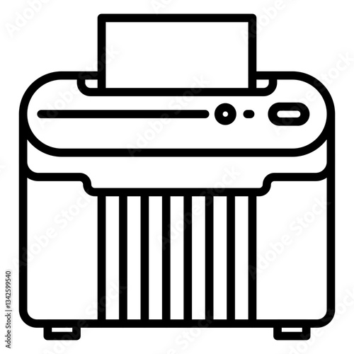 Paper Shredder line icon