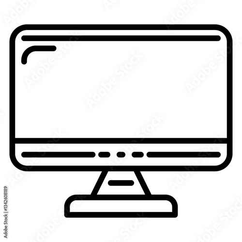 Monitor line icon