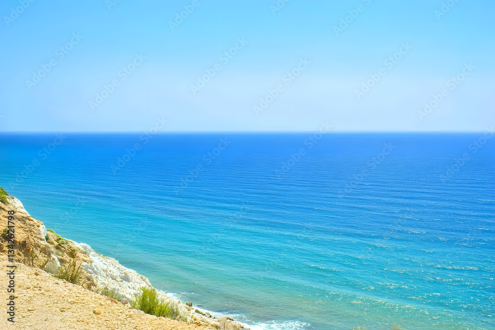 Coastal Cliffs Meet Azure Ocean Coastal Cliffs Meet Azure Ocean