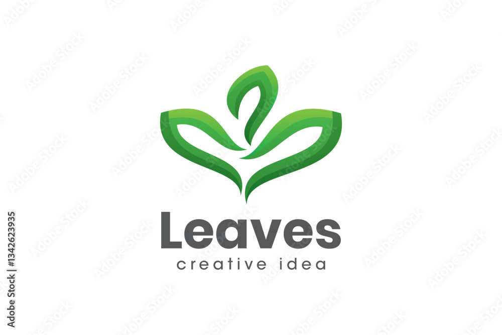 Creative Leaf Logo Design Template Vector