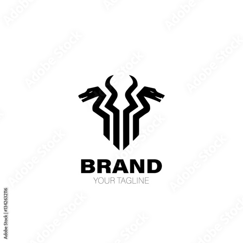 Hydra Logo. Hydra Logo Design. Hydra Logo Brand. Hydra Logo Vector Design Isolated on White Background
