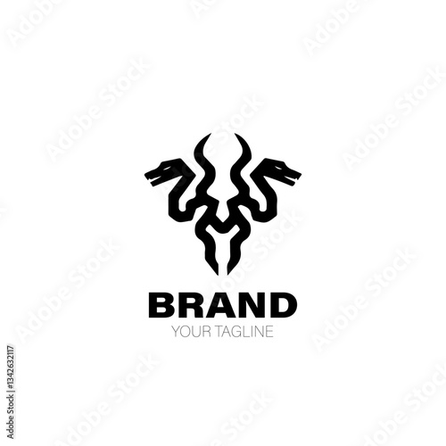 Hydra Logo. Hydra Logo Design. Hydra Logo Brand. Hydra Logo Vector Design Isolated on White Background