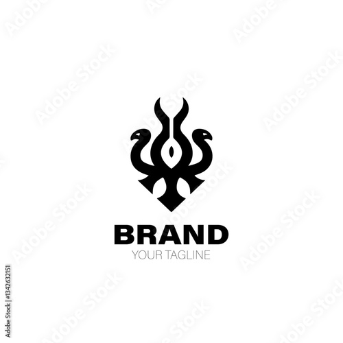 Hydra Logo. Hydra Logo Design. Hydra Logo Brand. Hydra Logo Vector Design Isolated on White Background