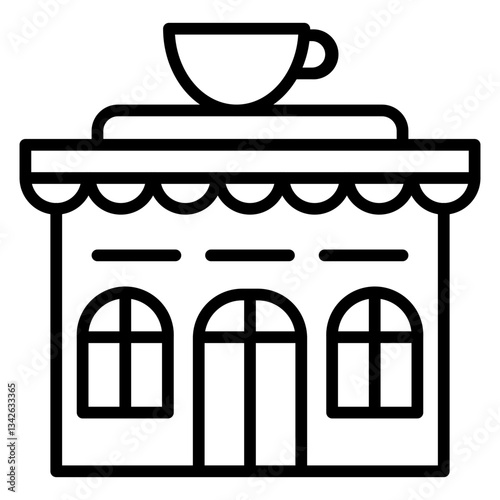 Tea Shop line icon