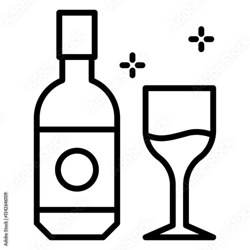 Alcohol line icon