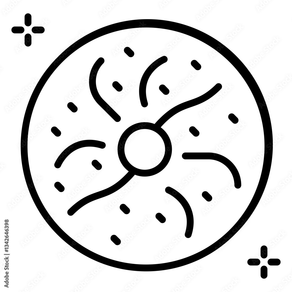 Fototapeta premium Yeast line icon