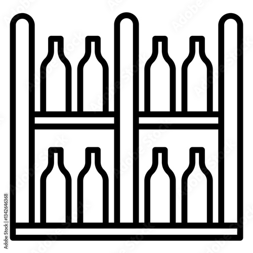 Wine Cellar line icon