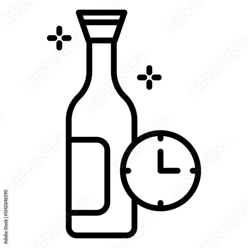 Aging line icon