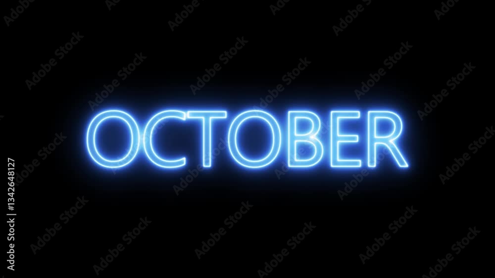 text month October light neon effect background. Neon October text icon animation with neon glowing 4k video.
Neon hot fire October text animation on black background, text month October light neon effect background. Neon October text icon animation with neon glowing 4k video.
Neon hot fire October text animation on black background,