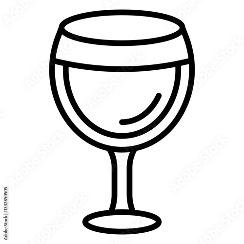 Glass line icon