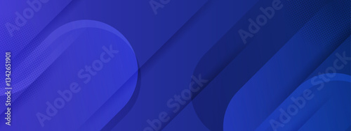 minimal abstract geometric background with blue shapes vector illustration