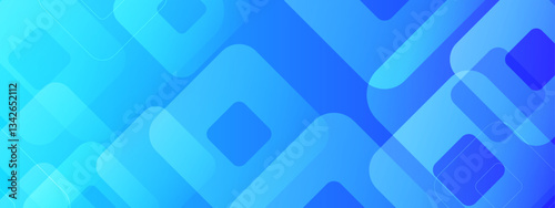 artistic blue square shape abstract geometric background vector illustration, for website design, wallpaper, and business presentation