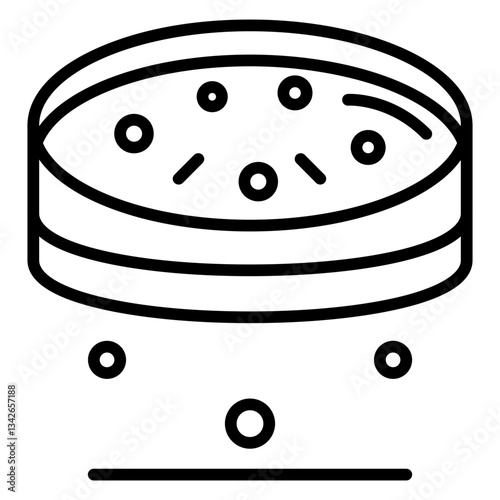 Petri Dish line icon