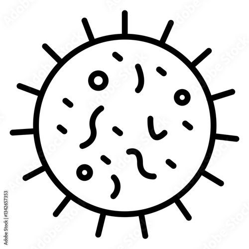 Bacteria line icon