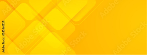 abstract yellow square shapes gradient geometric background vector illustration, perfect for digital banner, business presentation, and social media design