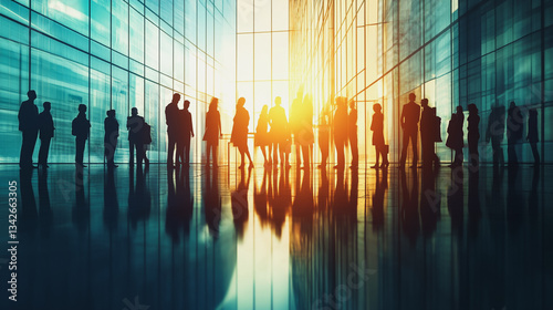 abstract professional business team people innovation connection of line from nail node to node on Smart Innovation city with connection cyber security network reciprocity , networking concept